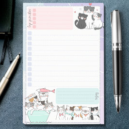 Notas Post-it® Coloridas prioridades principales de la lista de t