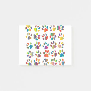 Notas Post-it® Colorido arcoiris Prismático Pintar Perro