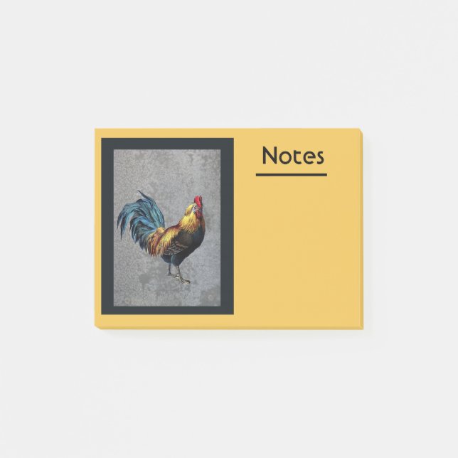 Notas Post-it® Colorido Bantam Rooster (Anverso)
