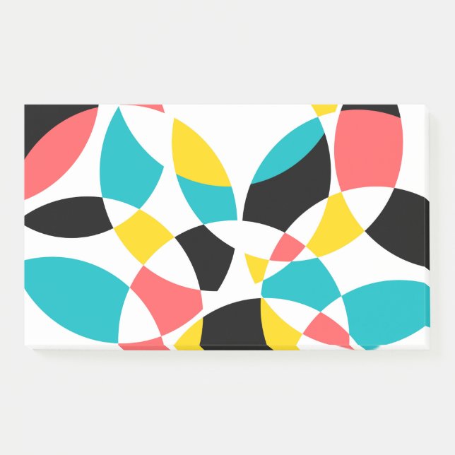 Notas Post-it® Colorido, moderno, moderno, moderno, fresco, único (Anverso)