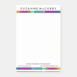 Notas Post-it® Colorido negocio de montaje en casa de vidrio con 