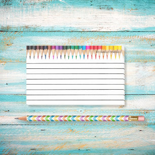 Notas Post-it® Coloridos lápices de colores monogramados alineado