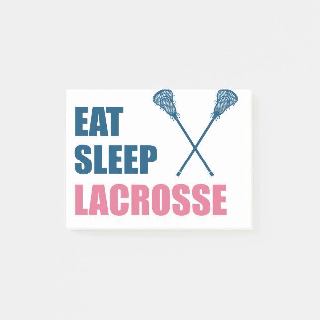 Notas Post-it® Coma regalos Lacrosse Sleep (Anverso)