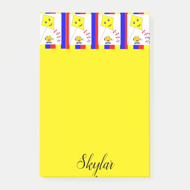 Notas Post-it® Cometa amarilla Post-it Notes (Anverso)