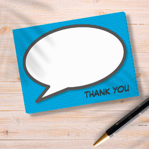 Notas Post-it® Comic Book Pop Art Spebble Bubble Gracias
