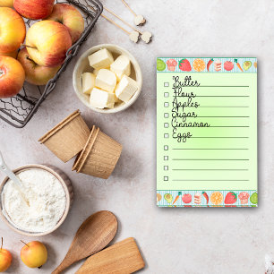 Notas Post-it® Comida coloreada verde BG para hacer lista de 4" x