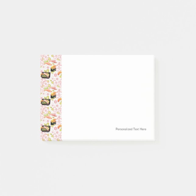 Notas Post-it® Comida japonesa: Modelo 2 del sushi (Anverso)
