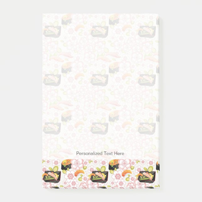 Notas Post-it® Comida japonesa: Modelo 2 del sushi (Anverso)
