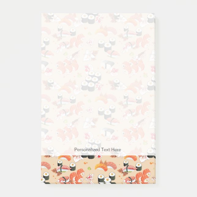 Notas Post-it® Comida japonesa: Modelo 3 del sushi (Anverso)