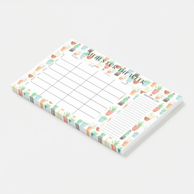 Notas Post-it® Comidas para el post-it de la acuarela de la (En perspectiva)