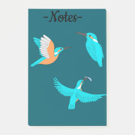 Notas Post-it® Common Kingfishers