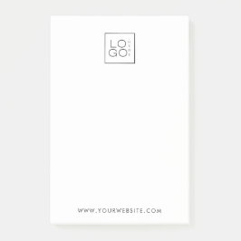 Notas Post-it® Compañía de negocios con logotipo personalizado Sq