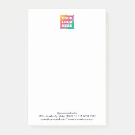 Notas Post-it® Compañía de promoción del logotipo comercial de pe