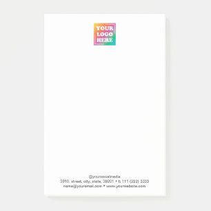 Notas Post-it® Compañía de promoción del logotipo comercial de pe
