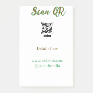 Notas Post-it® Comparte tu imagen escanea código QR añade sitio w