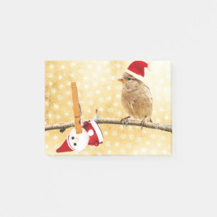 Notas Post-it® complejo de pájaros y niños de la nieve de los n