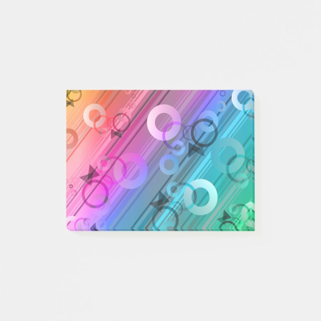 Notas Post-it® Composición abstracta (Anverso)
