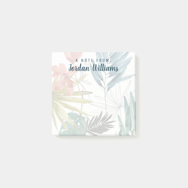 Notas Post-it® Composición tropical (Anverso)