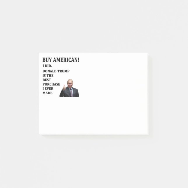 Notas Post-it® Comprar americano (Anverso)