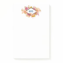 Comprimido floral rosado con marco de diamante