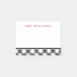 Notas Post-it® Comprobación de búfalo Personalizada de papel blan