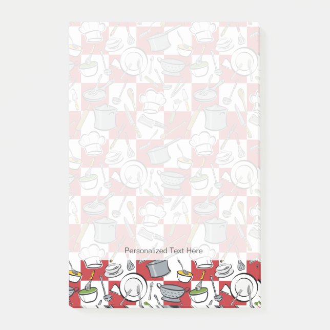 Notas Post-it® Comprobación de las herramientas de cocina (Anverso)