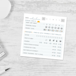 Notas Post-it® Comprobación diaria de la autoatención TDAH Neurod