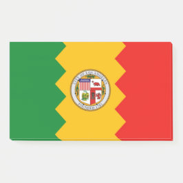Notas Post-it con bandera de Los Ángeles, Estados