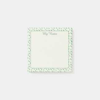 Notas Post-it® con diseño de hojas verdes