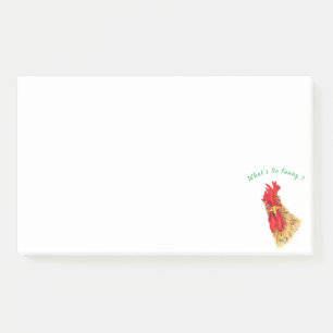 Notas Post-it® con Gallo Atractivo