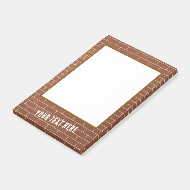 Notas Post-it® con Texto Personalizado Pared de La (En perspectiva)