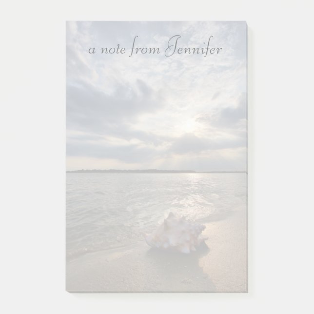Notas Post-it® Concha En La Playa| St. Augustine, Fl (Anverso)