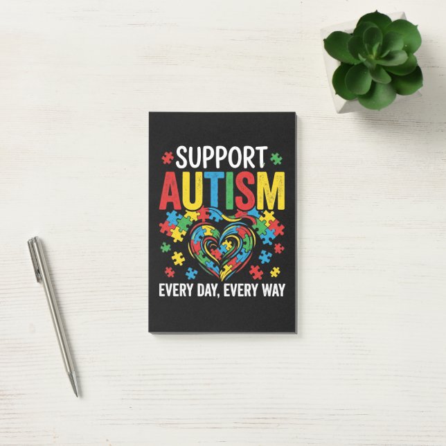 Notas Post-it® Conciencia del autismo (Oficina)