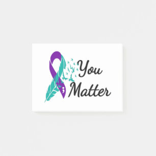 Notas Post-it® Conciencia sobre la prevención del suicidio