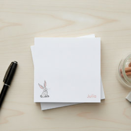 Notas Post-it® Conejito de niños lindos con nombre personalizado