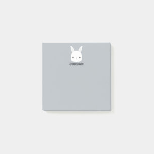 Notas Post-it® Conejito Lindo con Nombre Personalizado