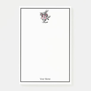 Notas Post-it® Conejo Blanco Trompetista Alice Adv Wonderland Ros