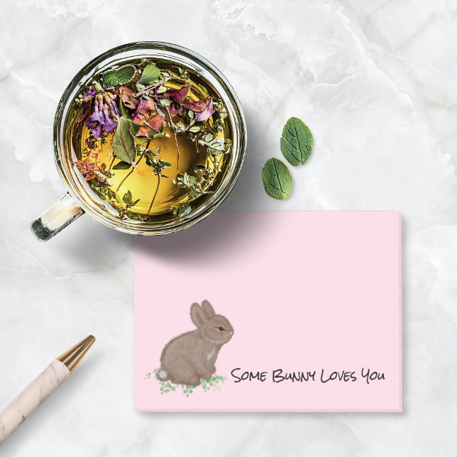 Notas Post-it® Conejo Bunny Personalizado (Cute Easter Bunny Rabbit Custom Post-it Notes)