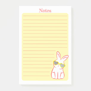 Notas Post-it® Conejo curioso