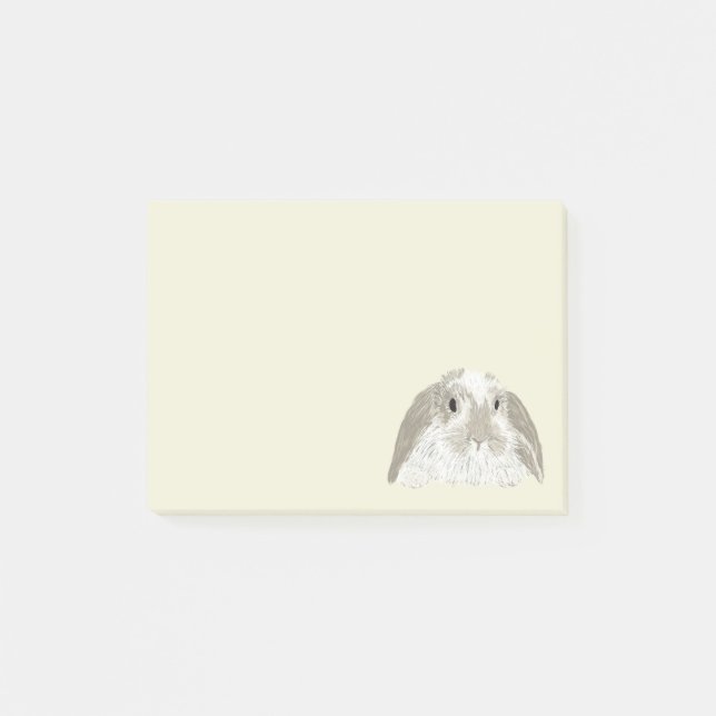 Notas Post-it® Conejo de conejito (Anverso)
