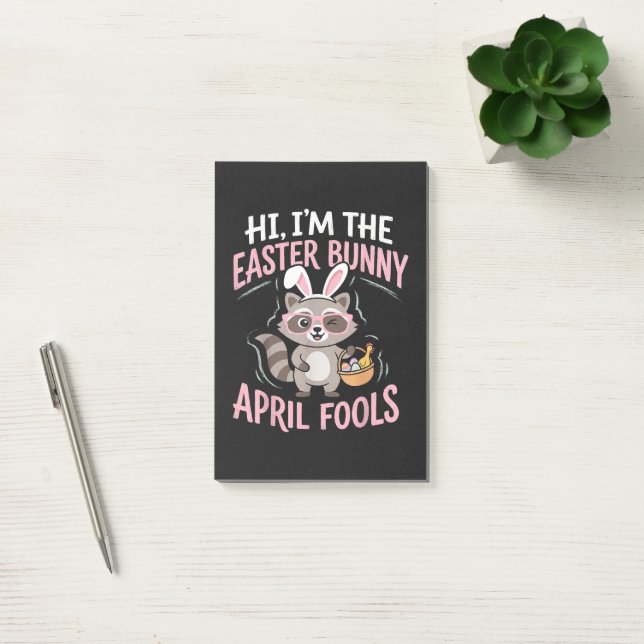 Notas Post-it® Conejo de Pascua bromas de abril (Oficina)
