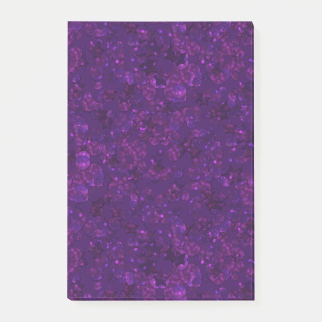 Notas Post-it® Confeti morado (Anverso)