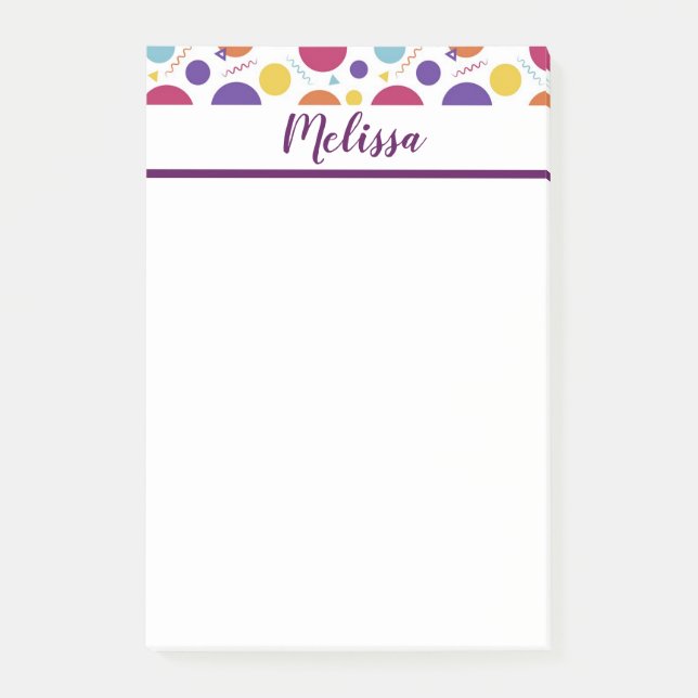 Notas Post-it® Confeti Personalizado (Anverso)