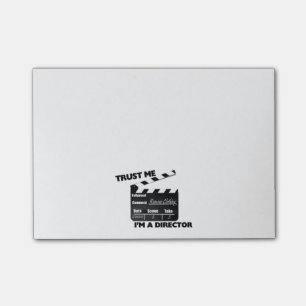 Notas Post-it® Confíe en que yo es director Clapboard