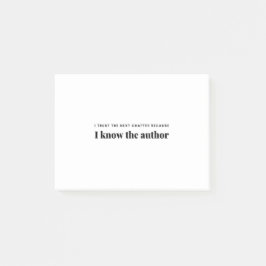 Notas Post-it® Confío en el siguiente capítulo porque conozco al 