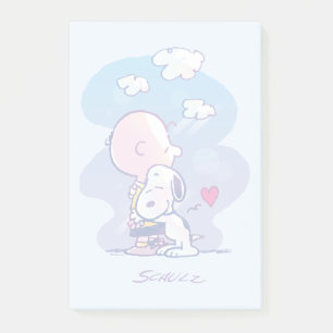 Notas Post-it® Confort y seguridad Charlie y Snoopy Hug