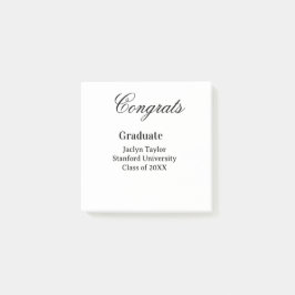Notas Post-it® Congrats graduation name university name class of