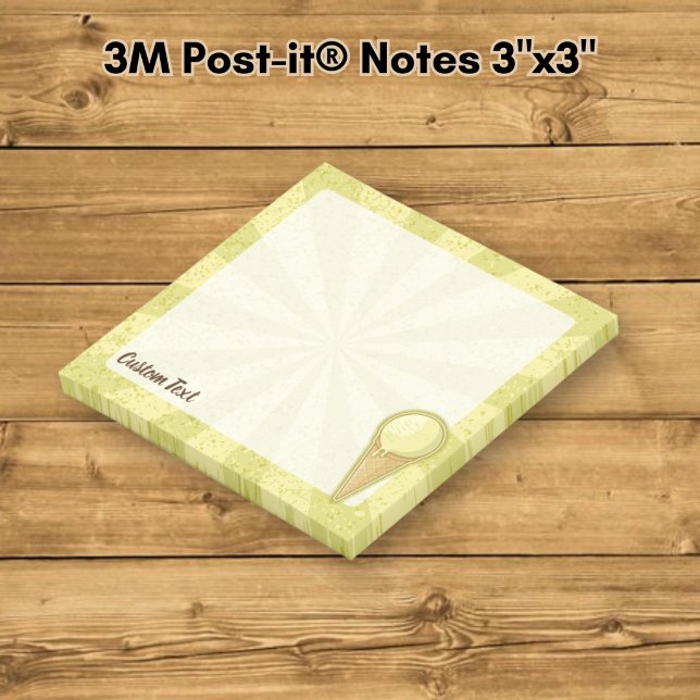 Notas Post-it® Cono de helado de una bola (Subido por el creador)
