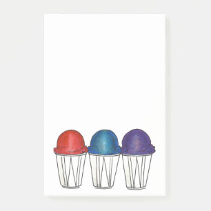Notas Post-it® Cono de Nieve Snocone de Hielo Sacudido Italiano