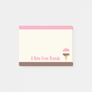 Notas Post-it® Cono napolitano de helados